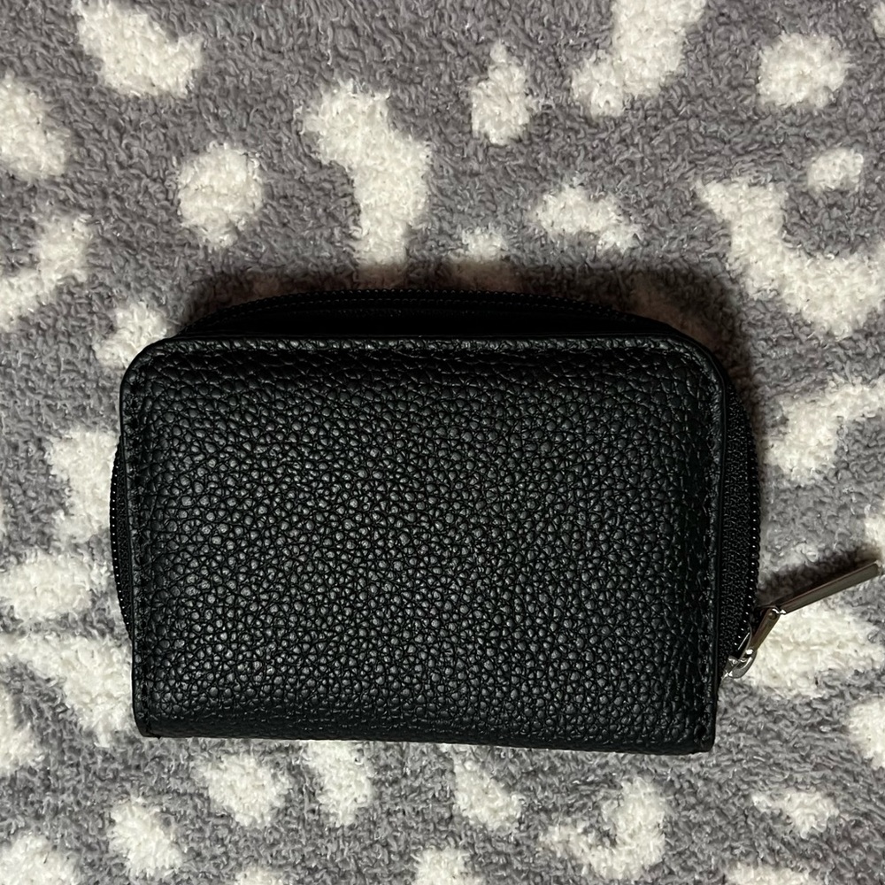 Black leather wallet